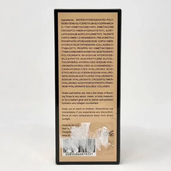 Vivienne Hu Anti-Pollution Bronzing Drops with Hyaluronic Acid & Collagen NIB - Picture 3 of 7